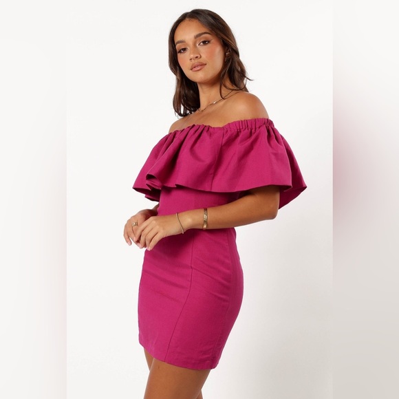 PETAL & PUP DORA MINI DRESS - BERRY LARGE B986 - Picture 3 of 7